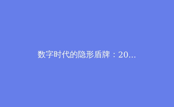 数字时代的隐形盾牌：2024年VPN技术趋势与安全防护指南 - 3