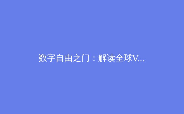数字自由之门：解读全球VPN资讯新趋势与网络安全策略 - 3