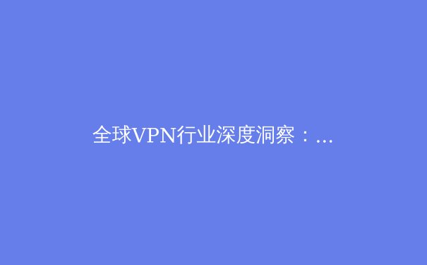 全球VPN行业深度洞察：2024年隐私保护、技术趋势与政策法规全景解析 - 4