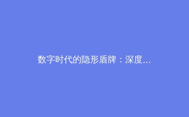 数字时代的隐形盾牌：深度解析全球VPN技术演进与隐私保护前沿